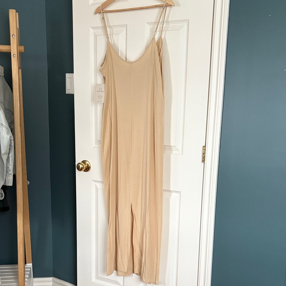 Brixton Beige Slip Midi Dress - Picture 6 of 6